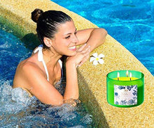 Load image into Gallery viewer, Large Citronella Candles Outdoor Indoor Candle Made with Natural Soy Wax and Essential Oils | 3 Wick Scented Candles Long Lasting 80 Hour Burn | 16 Ounces Highly Scented Aromatherapy Candles for Home - CHARMERRY