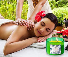 Load image into Gallery viewer, Large Citronella Candles Outdoor Indoor Candle Made with Natural Soy Wax and Essential Oils | 3 Wick Scented Candles Long Lasting 80 Hour Burn | 16 Ounces Highly Scented Aromatherapy Candles for Home - CHARMERRY