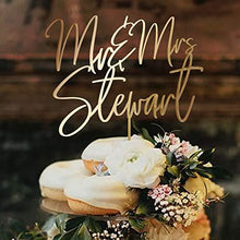 Load image into Gallery viewer, Personalized Wedding Cake Toppers | Mr. and Mrs. | Customize Your Own - CHARMERRY