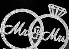 Load image into Gallery viewer, Mr. & Mrs. Cake Topper | Ring Cake Topper