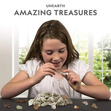 Load image into Gallery viewer, NATIONAL GEOGRAPHIC Mega Fossil Dig Kit – Excavate 15 Real Fossils Including Dinosaur Bones & Shark Teeth, Educational Toys, Great Gift for Girls and Boys, an AMAZON EXCLUSIVE Science Kit - CHARMERRY