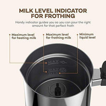 Load image into Gallery viewer, VAVA Milk Frother Electric Liquid Heater with Hot Milk Functionality, Stainless Steel Electric Milk Steamer for Latte, Cappuccino, chai latte, Hot Chocolate - CHARMERRY