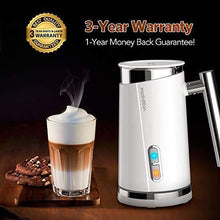 Load image into Gallery viewer, HadinEEon Milk Frother, Electric Milk Frother & Steamer for Making Latte, Cappuccino, Hot Chocolate, Automatic Cold Hot Milk Frother & Warmer (4.4 oz/10.1 oz), Coffee Frother Milk Heater, 120V - CHARMERRY