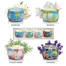 Load image into Gallery viewer, Large Size Scented Candles Gifts Sets for Women 4.4oz Travel Tin Candle, Gardenia, Jasmine and Vanilla Fragrance Gift for Christmas Birthday Mother's Day Bath Yoga - CHARMERRY