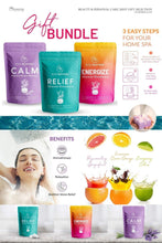 Load image into Gallery viewer, Relief, Calm, Energize Shower Steamers | Vapor Steam Tablets - Relaxation Gifts for Women - Body Restore - Charmerry