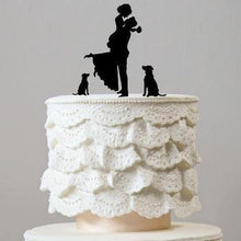 Load image into Gallery viewer, dog-wedding-cake-topper-two