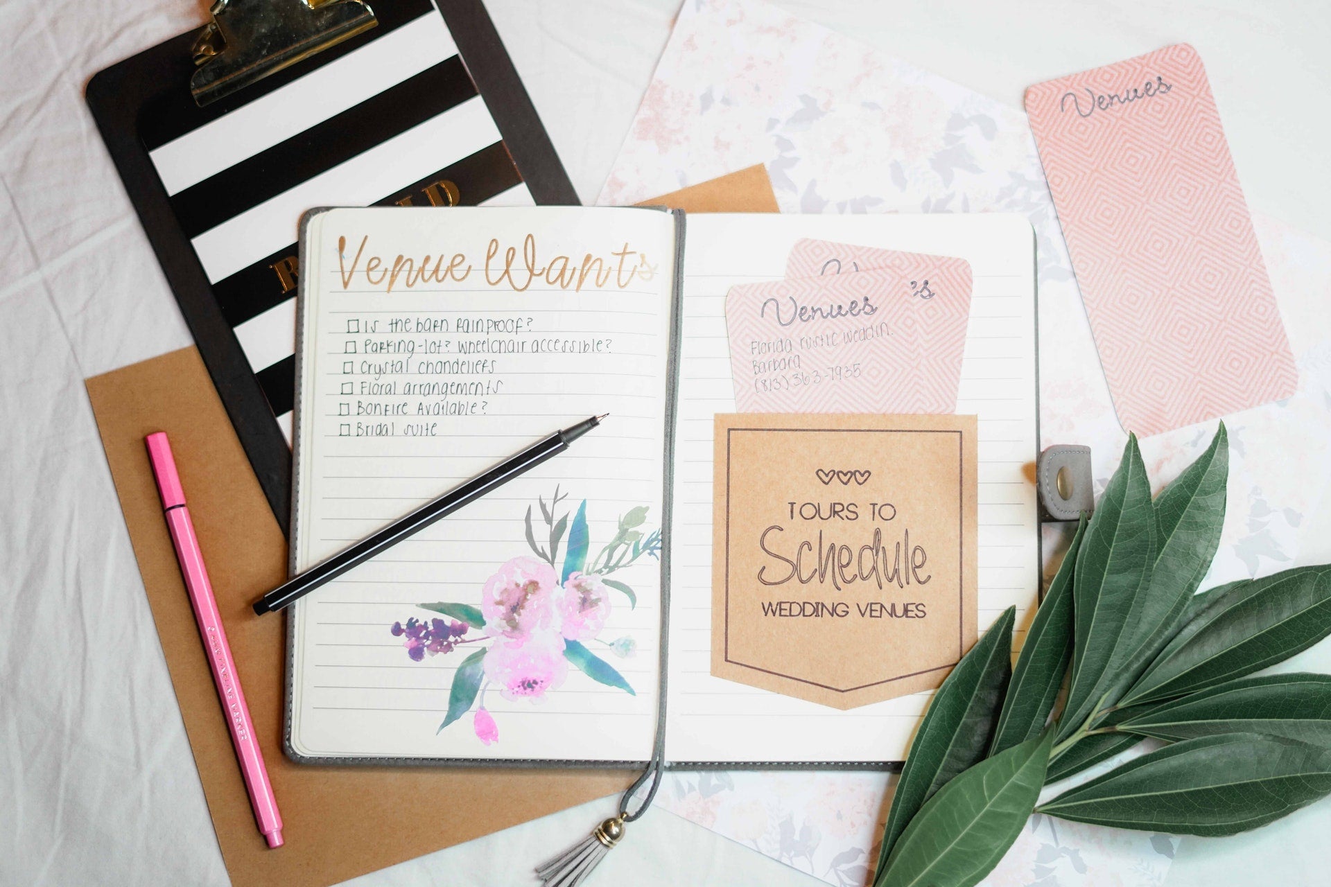 Using the Wedding Mood Board to Make the Most of Your Wedding Notebook Planner