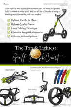 Load image into Gallery viewer, golf bag cart, best golf push cart, 3 wheel push golf cart - Charmerry

