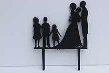 Load image into Gallery viewer, Family Cake Topper Holding a Baby With 3 Children - CHARMERRY
