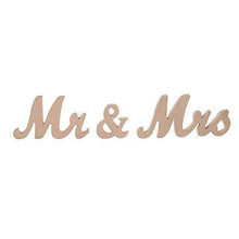 Load image into Gallery viewer, Mr. and Mrs. Rustic Wooden Vintage Wedding Table Signs | Rustic Party Table Wedding Decorations - CHARMERRY
