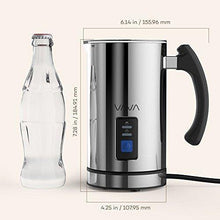 Load image into Gallery viewer, VAVA Milk Frother Electric Liquid Heater with Hot Milk Functionality, Stainless Steel Electric Milk Steamer for Latte, Cappuccino, chai latte, Hot Chocolate - CHARMERRY
