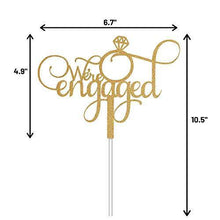 Load image into Gallery viewer, We&#39;re Engaged | Engagement Cake Topper | Charmerry
