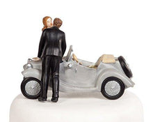Load image into Gallery viewer, Porcelain Car Wedding Cake Topper | Funny Wedding Cake Topper | Charmerry
