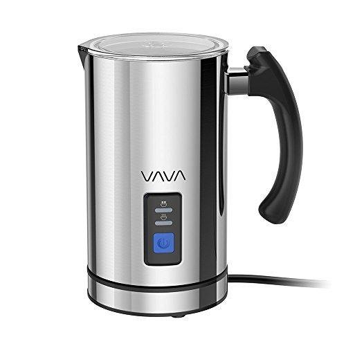 VAVA Milk Frother Electric Liquid Heater with Hot Milk Functionality, Stainless Steel Electric Milk Steamer for Latte, Cappuccino, chai latte, Hot Chocolate - CHARMERRY