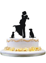 Load image into Gallery viewer, wedding-cake-toppers-with -dog-couple
