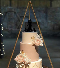 Load image into Gallery viewer, Silhouette Bride and Groom Cake Topper with  Cats | Pet Cake Topper
