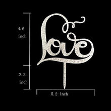 Load image into Gallery viewer, LOVE Cake Topper | Wedding, Bridal Shower, Engagement Party, Anniversary Cake Topper
