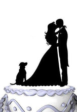 Load image into Gallery viewer, wedding-cake-toppers-with-dog-kissing
