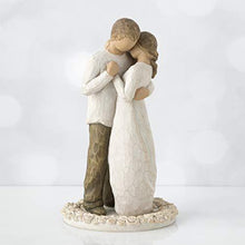Load image into Gallery viewer, Sculpted Hand-Painted Promise Cake Topper &quot;Hold Dear the Promise of Love&quot; - CHARMERRY
