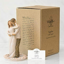 Load image into Gallery viewer, Sculpted Hand Painted Together Cake Topper &quot;True Partners in Love and Life&quot; - CHARMERRY
