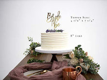 Load image into Gallery viewer, Bride to Be Cake Topper | Bridal Cake Topper | Bride to Be Gold Topper
