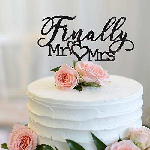 Mr. & Mrs. Wedding Cake Topper | Charmerry