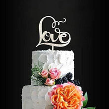 Load image into Gallery viewer, LOVE Cake Topper | Wedding, Bridal Shower, Engagement Party, Anniversary Cake Topper
