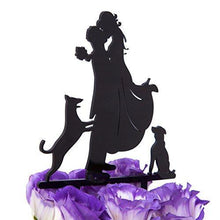 Load image into Gallery viewer, dog-wedding-cake-topper-Silhouette
