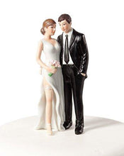 Load image into Gallery viewer, Funny Sexy Tender Touch Bride and Groom | Wedding Cake Topper | Humorous Figurine | Fine Porcelain | Charmerry
