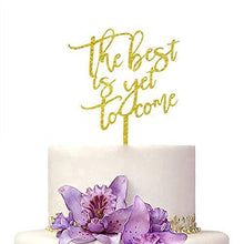 Load image into Gallery viewer, The Best Is yet To Come | Acrylic Monogram Wedding Cake Topper
