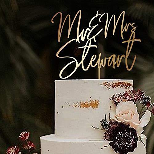 Personalized Wedding Cake Toppers | Mr. and Mrs. | Customize Your Own 