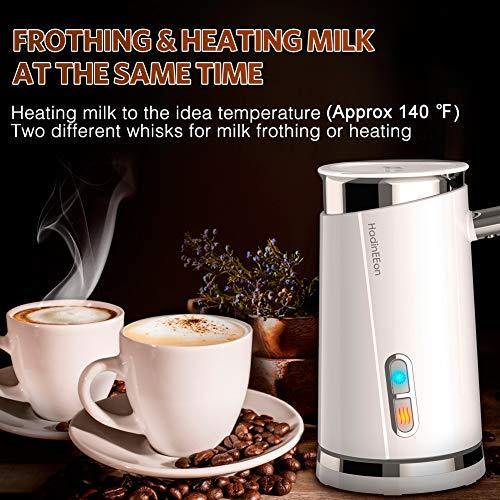 Milk Frother,4-in-1 Electric Frother for Coffee,Spacekey 10.1oz Milk F