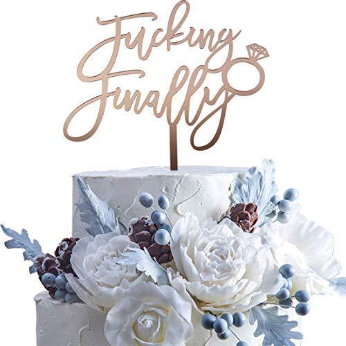Finally Cake Topper | Charmerry | Engagement |  Wedding Cake Topper
