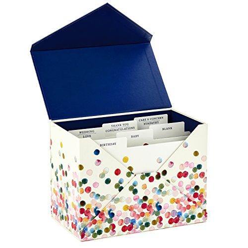 CraftyBook All Occasion Card Storage Box - Assorted Card Box with