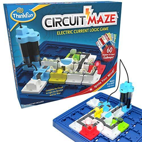 ThinkFun Circuit Maze Electric Current Brain Game and STEM Toy - Teaches Players about Circuitry through Fun Gameplay - CHARMERRY
