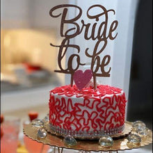 Load image into Gallery viewer, Bride to Be Cake Topper | Bridal Shower Party Decorations
