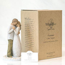 Load image into Gallery viewer, Sculpted Hand-Painted Promise Cake Topper &quot;Hold Dear the Promise of Love&quot; - CHARMERRY

