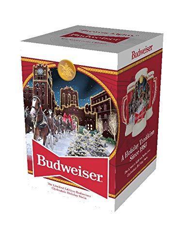 Budweiser 2020 Clydesdale Holiday Stein - Brewery Lights - 41st Edition - Ceramic Beer Mug - Christmas Gifts for Men, Father, Husband - CHARMERRY