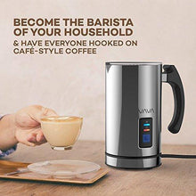 Load image into Gallery viewer, VAVA Milk Frother Electric Liquid Heater with Hot Milk Functionality, Stainless Steel Electric Milk Steamer for Latte, Cappuccino, chai latte, Hot Chocolate - CHARMERRY
