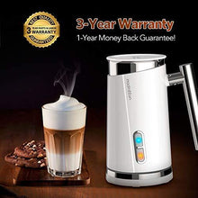 Load image into Gallery viewer, HadinEEon Milk Frother, Electric Milk Frother &amp; Steamer for Making Latte, Cappuccino, Hot Chocolate, Automatic Cold Hot Milk Frother &amp; Warmer (4.4 oz/10.1 oz), Coffee Frother Milk Heater, 120V - CHARMERRY

