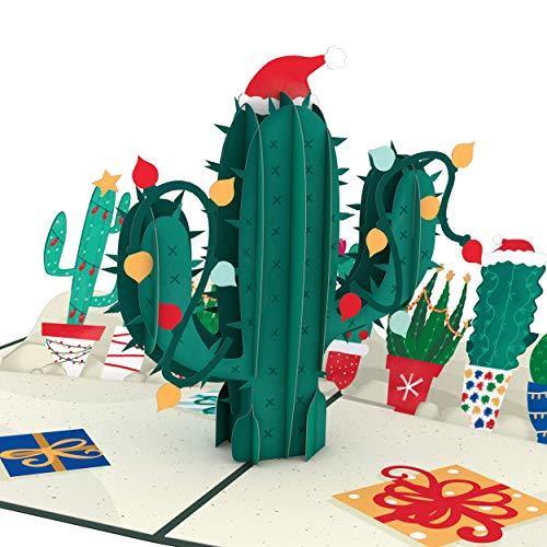 Lovepop Holiday Cactus Pop Up Card - 3D Cards, Holiday Pop Up Card, Christmas Pop Up Card, 3D Christmas Card, Merry Christmas Card - CHARMERRY