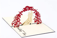 Load image into Gallery viewer, 3D Pop Up Engagement Wedding Card (Romantic Invitation Card /Greeting Card) - CHARMERRY

