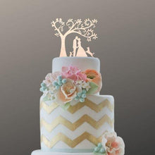 Load image into Gallery viewer, dog-topper-cat-wedding-cake-image
