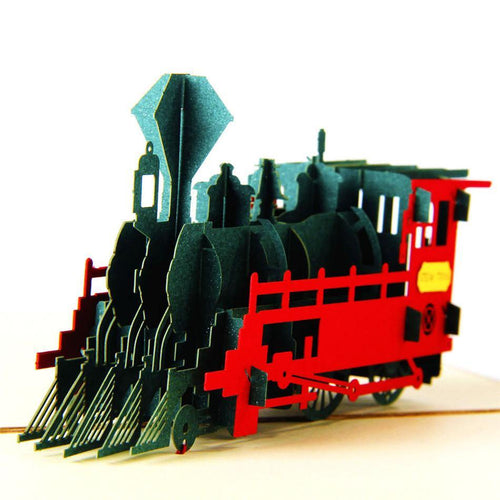 3D Birthday /Gift /Greeting Card for Railway Train Lover, Kid, Boy, Son - CHARMERRY