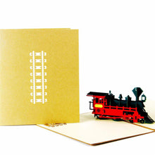Load image into Gallery viewer, 3D Birthday /Gift /Greeting Card for Railway Train Lover, Kid, Boy, Son - CHARMERRY
