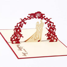 Load image into Gallery viewer, 3D Pop Up Engagement Wedding Card (Romantic Invitation Card /Greeting Card) - CHARMERRY
