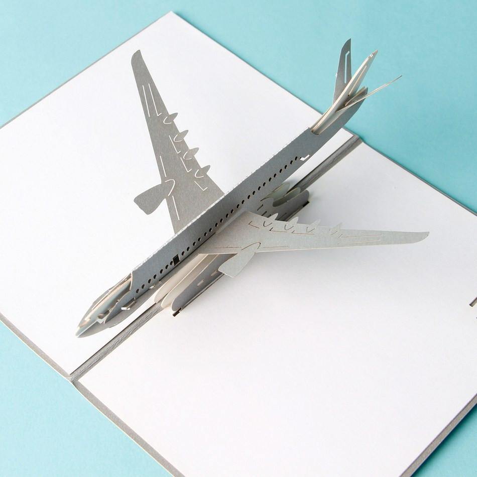 Airplane Birthday Card Greeting Postcard (Airline Plain Aircraft Airway) - CHARMERRY
