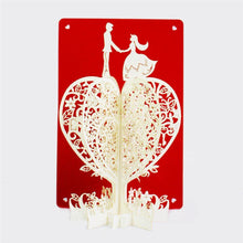 Load image into Gallery viewer, Greeding Cards Love Tree Greeting Card/ 3D Pup Up Card - Charmerry
